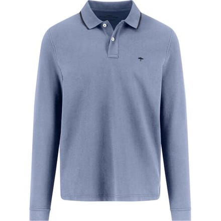 Fynch-Hatton Polo Longsleeve Fine Texture Grainy Piqué New Breeze / male
