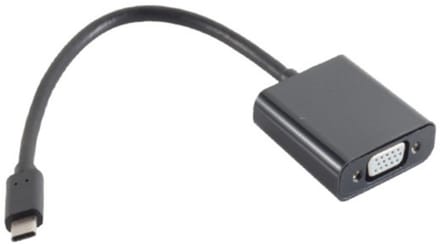 USB-C naar VGA adapter (1920 x 1200) / zwart - 0,15 meter
