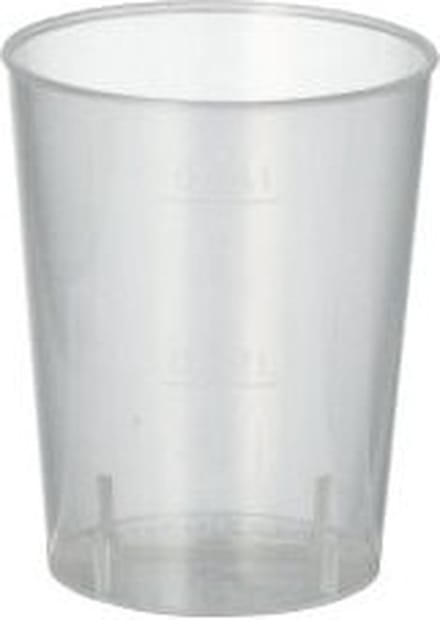 Herbruikbare borrelglazen van onbreekbaar PP 40 ml Ø 4,3 cm · 5,2 cm, reusable (200 stuks)