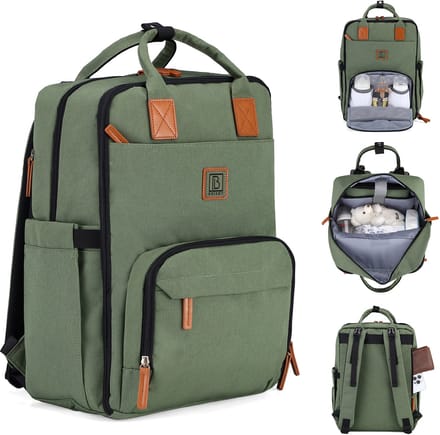 Brisby slijtvaste Luiertas – verzorgingstas – met buggymontage - Groen