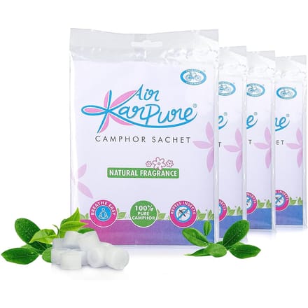 Cycle Karpure Kamfer Sachet Pak van 4 30g Elk Langdurige Kamer Auto Luchtverfrisser white