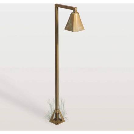 Moretti Luce LED tuinpadverlichting Silva Frame, 80 x 19 cm, antiek messing