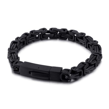Donkere Koningsarmband – Schakelarmband – Edelstaal – Ø 7mm