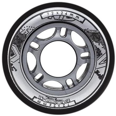 Nils Extreme - PU 72x24 Kogellagers - 82A - Zwart - 4 stuks