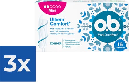OB ProComfort Mini 16 stuks - Voordeelverpakking 3 stuks