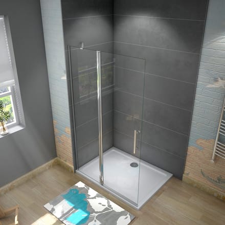 inloopdouche 120X195cm，6 mm NANO EasyClean veiligheidsglas