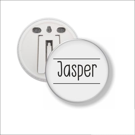 Button Met Clip 58 MM - Jasper