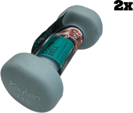Dumbbells 2kg (stuks) totaal 4kg - Blauw