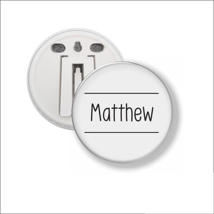 Button Met Clip 58 MM - Matthew