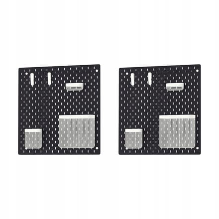2x SKÅDIS Perforatiebord Combinatie Zwart 56x56 cm