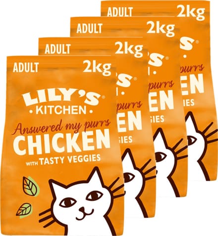 Lily's Kitchen - Kattenvoer - Droogvoer - Kip met Groenten - 4 x 2 kg