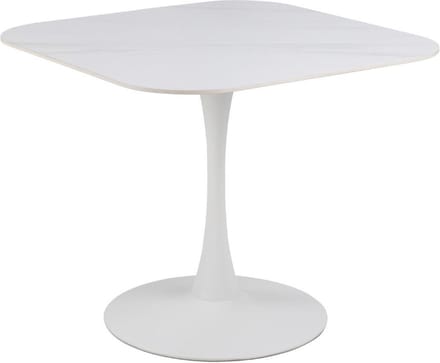 Eettafel Orin Keramiek Wit 90cm - Giga Living