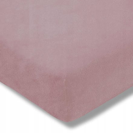 Estella Velours Hoeslaken 150x200cm - Zacht Roze