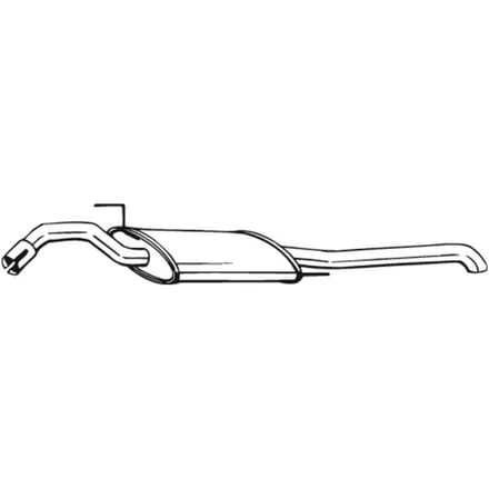 Geluiddemper achter BOSAL 279-461