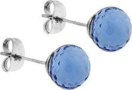 Montebello Oorbellen Picea - 316L Staal - Glas - ∅8mm