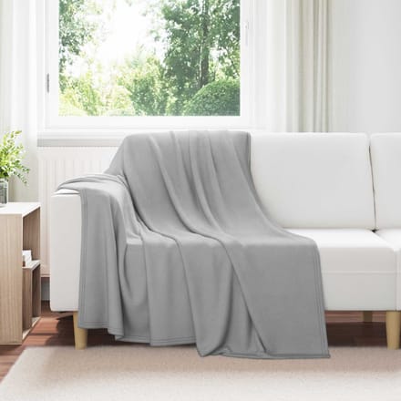 vidaXL - plaid - Grijs - 200 - x - 150 - cm - 0.42 - kg - Fleece