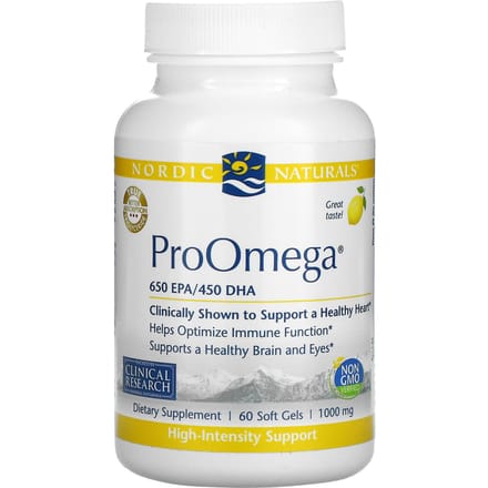 Nordic Naturals, ProOmega, Citroen, 1.000 mg, 60 Softgels