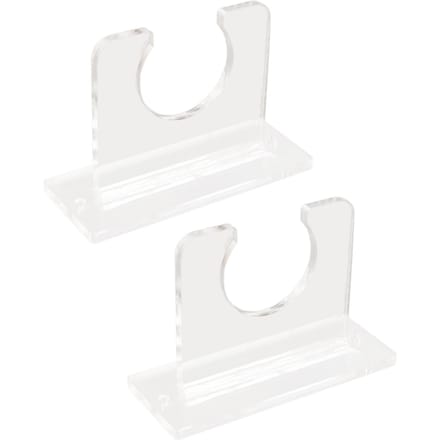 2 stuks Honkbalknuppelhouder voor Verticale Weergave Stevige Acryl Knuppelhanger Honkbalknuppel Muurbevestiging Displayrek white