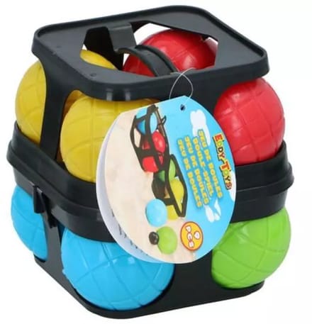 Eddy Toys Jeu de boules 9pc - 9 Stuks - Kunststof