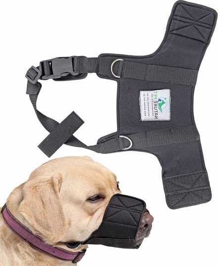 Soft Maulmand van neopreen (L) voor huisdieren - Nature Pet dog muzzle