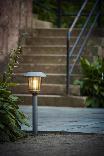 RTM Lighting Solar Priklamp -Antraciet -Warm Wit -60CM -Zonne-Energie
