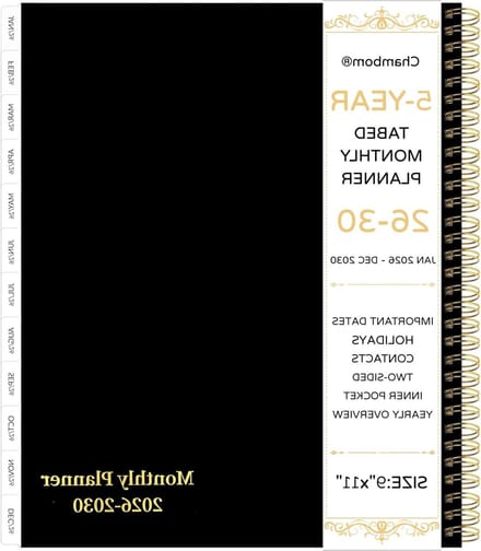 Maandplanner - Jaarplanner Organizer - Planning Maken - Lange Termijn - 23 x 28 cm - Meerdere Kleuren