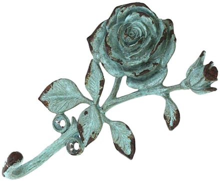 Haakje Roos turq. 8,5x3,8x15,2cm
