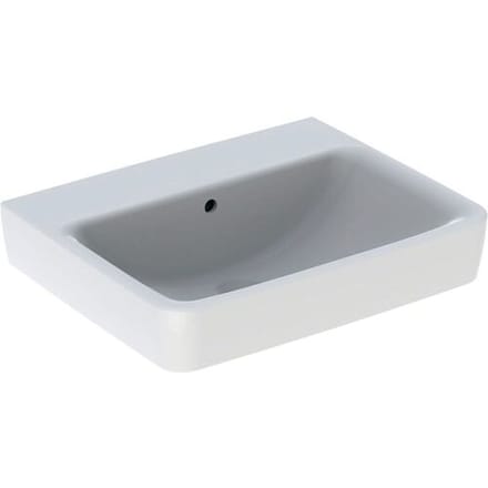 Geberit Renova Plan washbasin 55 cm without tap hole, with overflow 501.634.00.1