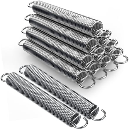 12 stuks compressieveren 70 x 10 x 1,2 mm met dubbele haak voor diverse toepassingen en projecten