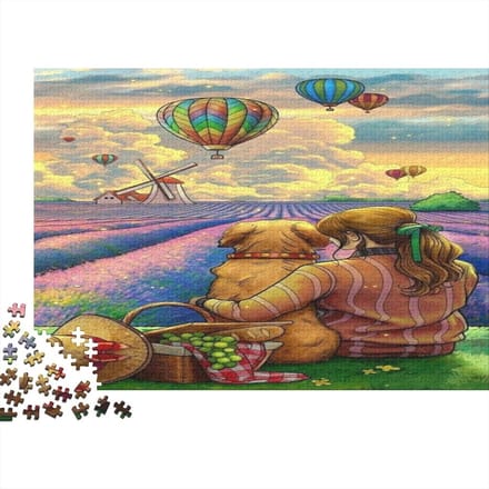 Houten Puzzel - Legpuzzel Dieren - Ontspanning Thuis - Unieke Vorm Puzzelstukjes - 75 x 50 cm - Multicolor