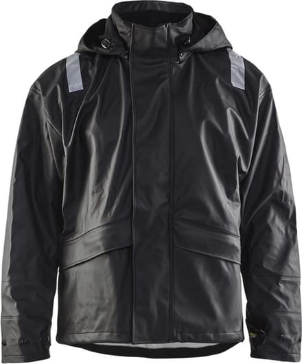 Blåkläder 4302-2003 Regenjas High vis zware kwaliteit Zwart maat XL