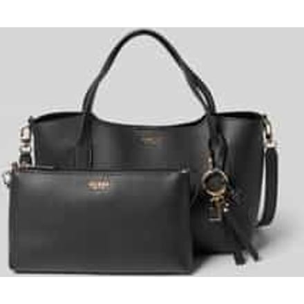 GUESS schoudertas Melody 2 In 1 Satchel Black zwart