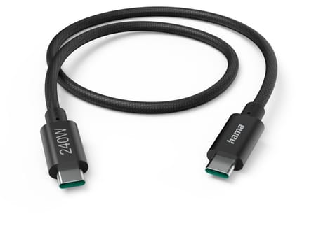 Hama 00201702 USB-C-kabel USB 3.2 Gen1 USB-C stekker 1.5 m Zwart