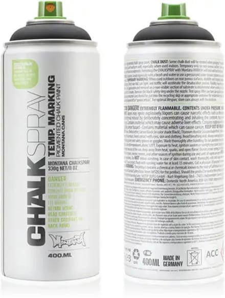Montana CHALK - Krijtverf ZWART spuitbus 400ml
