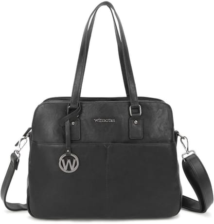 Wimona Carlotta Schoudertas / Laptoptas 13 Black"