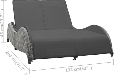 Luxe Ligbed – Antraciet – Industrohome