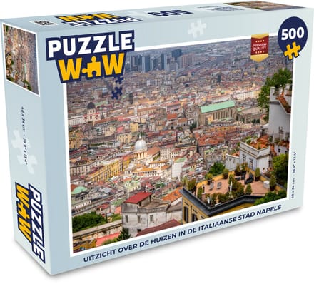 Puzzel Huis - Centrum - Napels - Legpuzzel - Puzzel 500 stukjes