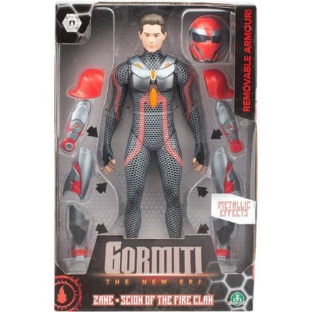Articuleerbaar figuur - GORMITI - Scion met pantser Model Vuur - 27 cm - Vanaf 4 jaar - GRV034