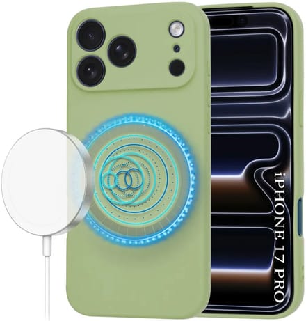 Hoesje geschikt voor Apple iPhone 17 Pro - Techsuit Soft Flex Silicone Back Cover - Geschikt voor MagSafe - Matcha