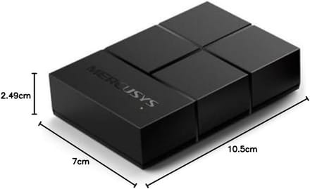5-poorts Gigabit Ethernet Switch - Desktop Netwerkverdeler, Plug & Play