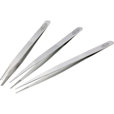 Vigor V1438 Pincetset 3-delig Plat-rond, Stomp, Spits