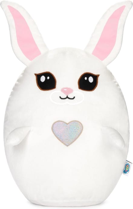 SQUISHBRUBIES Hazel de haas - Superzachte Pluche Knuffel - Kawaii Knuffel - Squishy - Speelgoed - 35 cm - wit