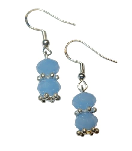 Zilveren Oorhangers met Natuurlijk Chalcedoon