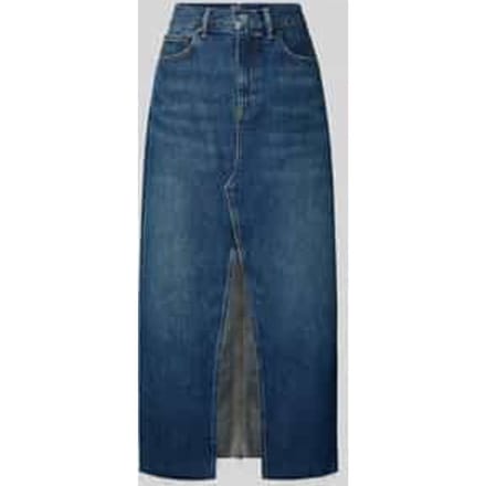 Mini-jeansrok in Used-look met Loopsplit