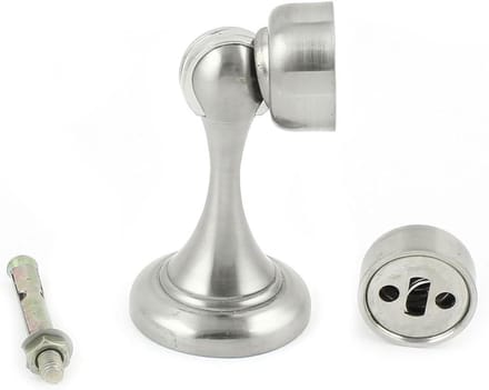 Deurstopper - Deurwig - Deuren Opvang - Magnetische Houder - 7.5 x 4.4 cm - Zilverkleurig