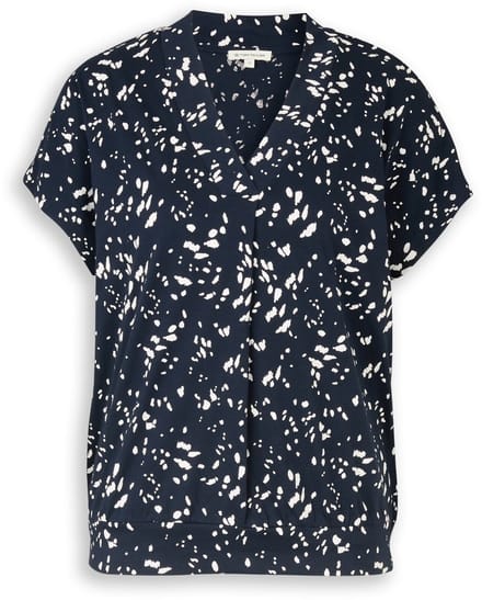 Tom Tailor - T-shirt met patroon - Maat M - navy dot