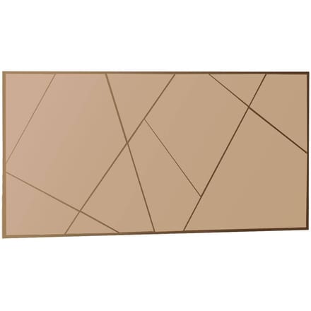 Asir - Spiegel - Bronzen - 100% MDF - 66 x 126 x 7 cm