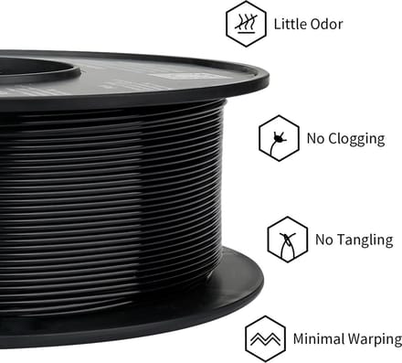 Eryone PETG zwart 1Kg 1,75mm Filament