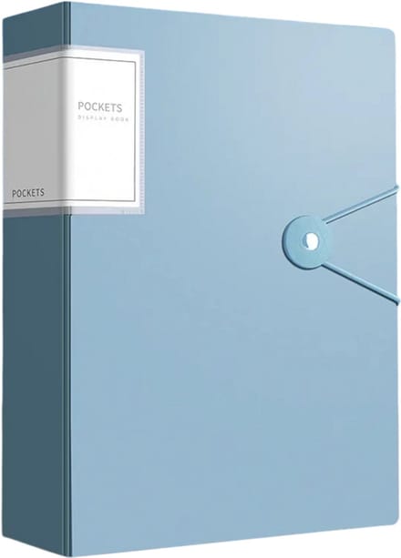 100 Pagina’s A4 Verdikte Documentenmap – Grote Capaciteit Bestandsmap - Multifunctionele DIY Document Organizer, Kantoormap & Bureau Opbergsysteem voor Documenten - Blauw