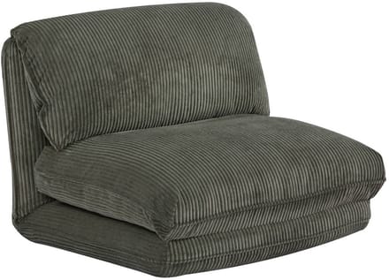 sweeek - Slaapfauteuil 1 persoons loungestoel corduroy - cosy